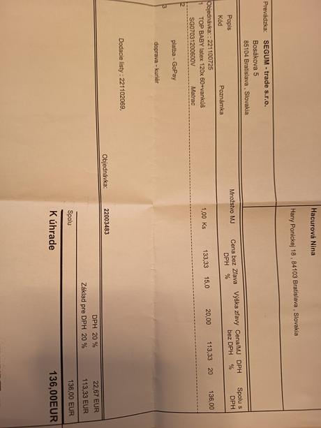 Postieľka ikea sniglar a matrac segum, šírka (cm): 60,dĺžka (cm): 120