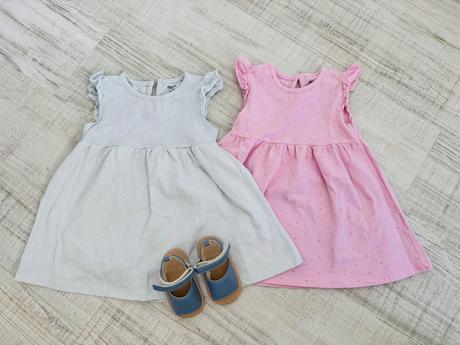 Šaty + sandale 9-12 m, 74