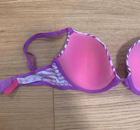 Pink košíková fialová podprsenka 32d, victoria's secret,70d