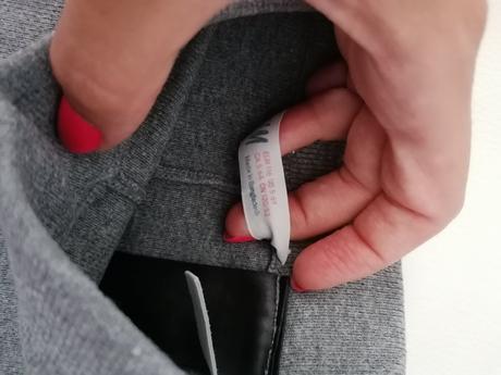 Úpletové legíny so striebornou niťou, h&m,116