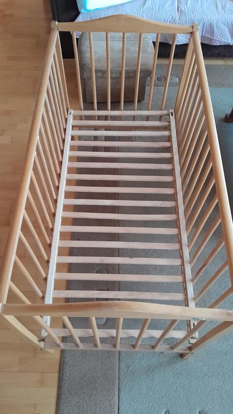 Drevená buková postieľka s matracom +oblečenie, šírka (cm): 60,dĺžka (cm): 120
