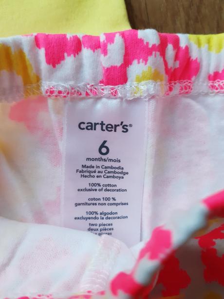 Tielkové bodynko + legínky carter's, carter's,74