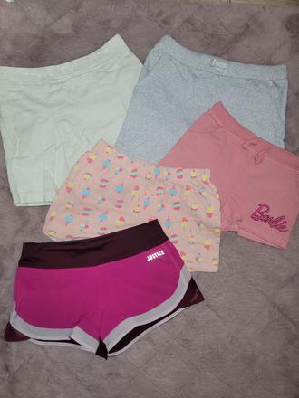 Dievčenský balík - kraťasy, 122–134