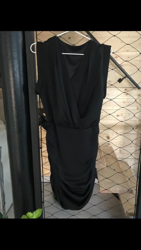 Elegantné čierne šaty, mango,36