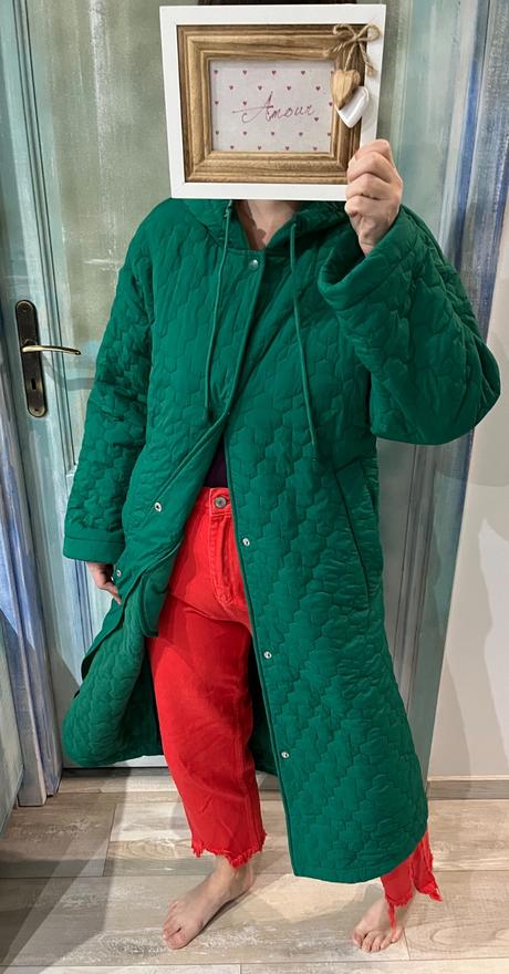 Zelená nepremokavá dlhá bunda next, next,s