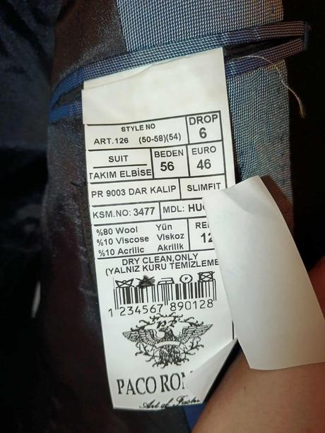 Paco romano nový kašmírový komplet sako+nohavice, <50