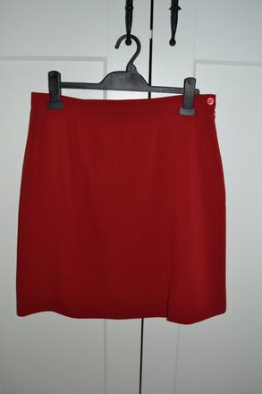 Červená minisukňa, veľkosť 46, top stav, 46