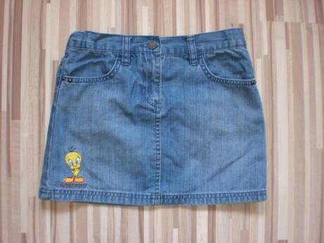 Riflová sukňa tweety, 128