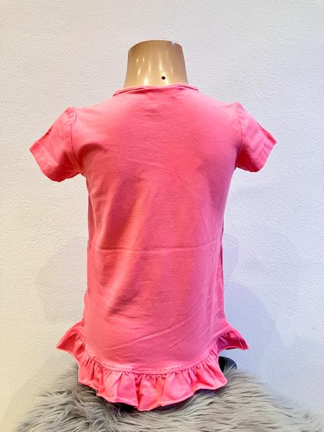 Dievčenské tričko s volánom a nápisom ovs 5-6 r., ovs,116