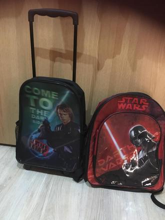 Taška na kolíeska a ruksak star wars, 