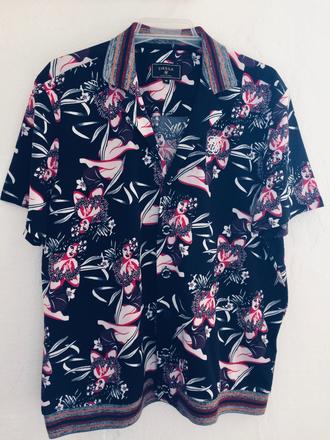 Siksilk pánska dizajnová košeľa vel.m-l, l