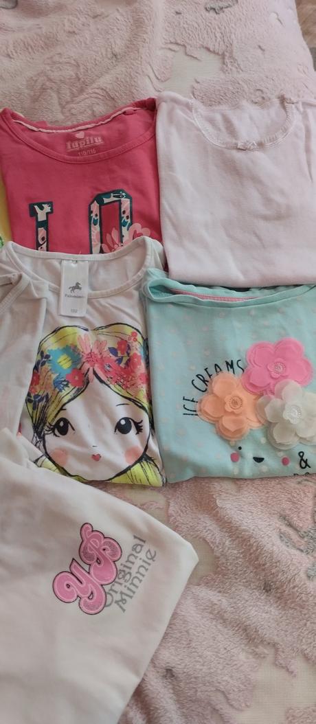 9x tricka s kratkym rukavom, palomino,128