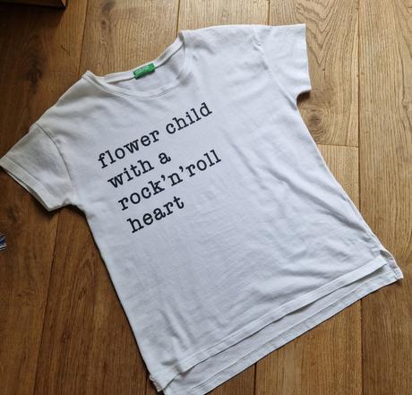 Moderne benetton tricko biele 140 150cm, benetton,140