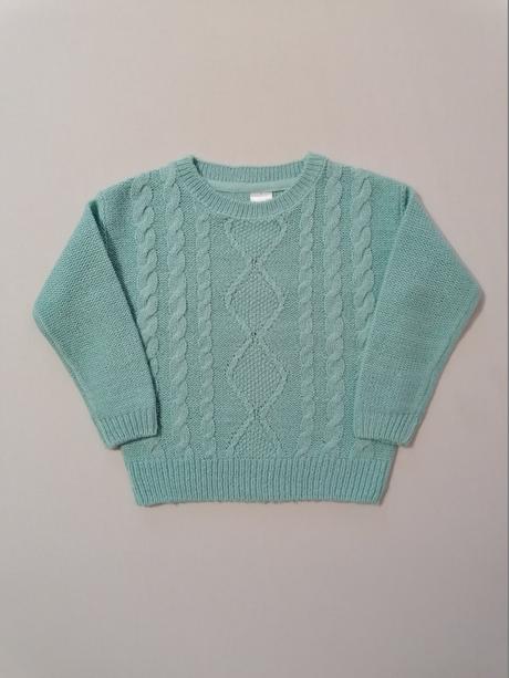 Pulover s pletenym vzorom mentolovy, palomino,104