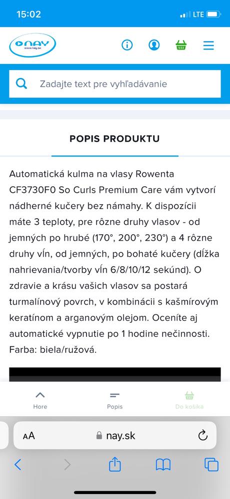 Kulma na vlny rowenta, 