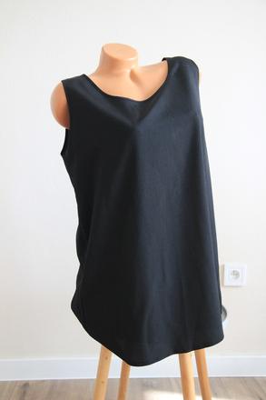 Čierny elegantný top, xl, xl
