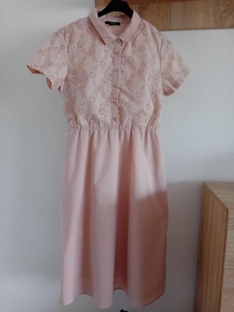 Pudrove košeľové šaty, esmara,36