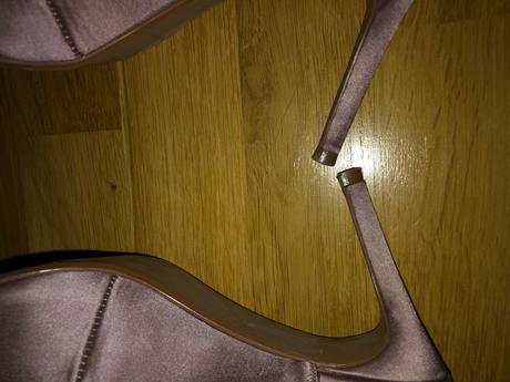 Saténové sandále/lodičky 1x obuté, next,37