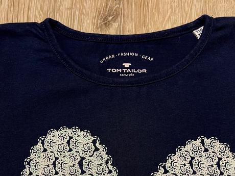 Tričko s lesklým srdiečkom tom tailor, tom tailor,116