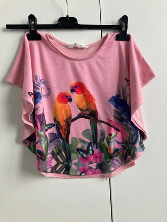 Zaujímavé tricko - top, h&m,122