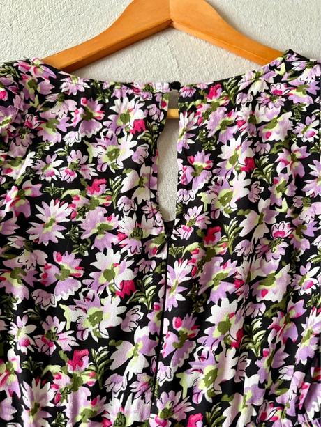 Kvetovaný overal s dlhým rukávom, amisu,xs