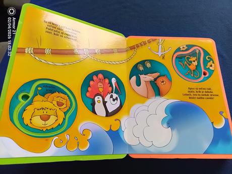 Noemova archa - kniha aktivít, penová kniha s vkla, 