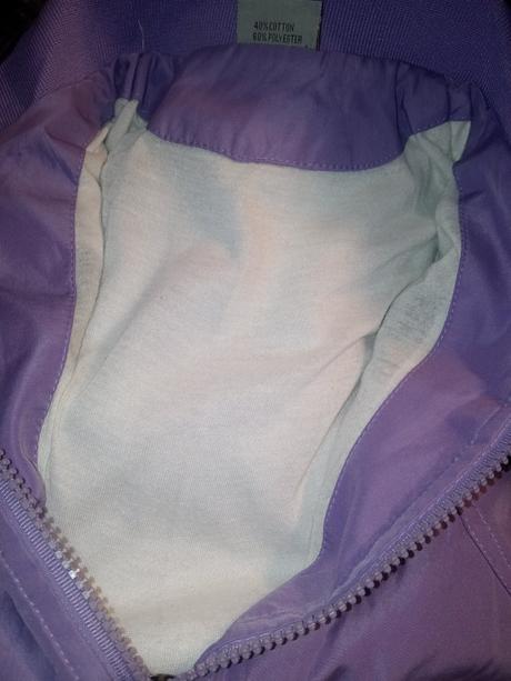 Dievčenská fialová šušťáková vetrovka (122), 122