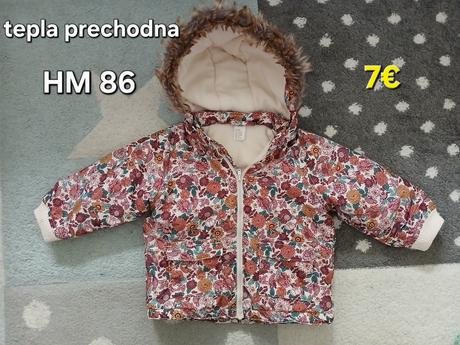 Tepla prechodna bunda 86, h&m,86