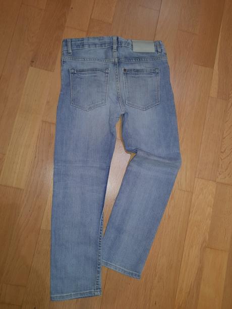 Svetlé rifle slim, denim,122