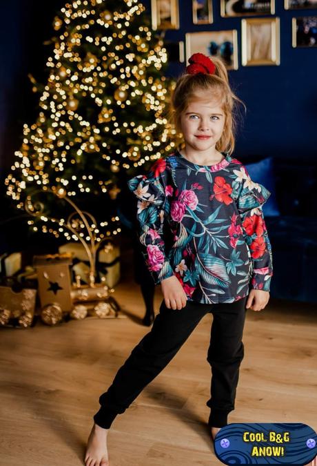 Mikina kvietky s volanikmi, 104 - 134