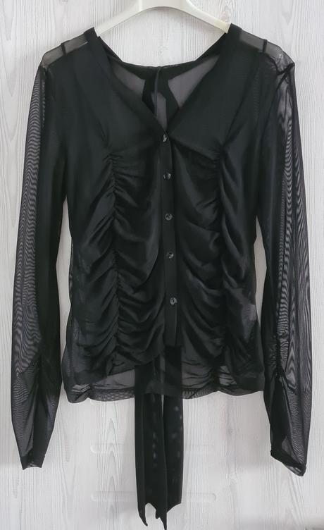 Elegantná blúzka, top a široké nohavice (komplet), s