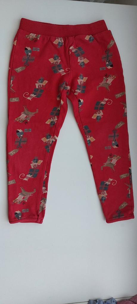 Vianocne zateplene leginy/teplaky, kids,104