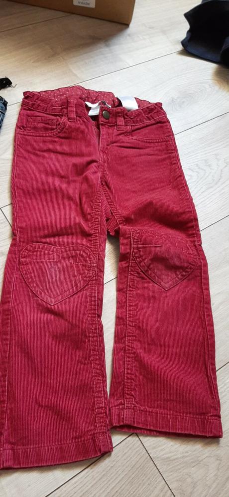 Bordove menzestraky, h&m,110