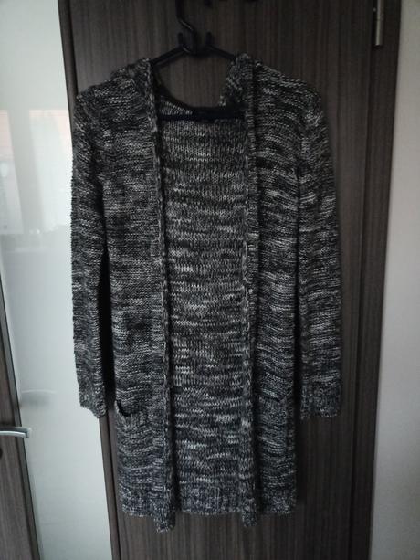 Predĺžený sveter s kapucňou, 146/152, takko,152