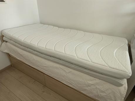 2 x vrchný matrac 90x200 cm, šírka (cm): 90,dĺžka (cm): 200