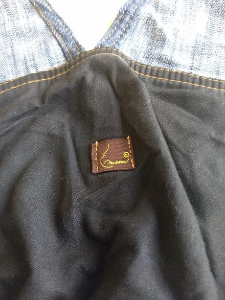 Tehotenská riflová sukňa na traky, s