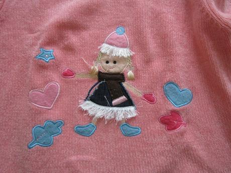 Ružový sveter na zimu- nižšia cena, 134