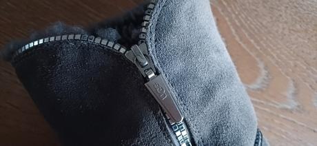 Kožené snehule classic ugg šede s prímesou vlny, ugg,40