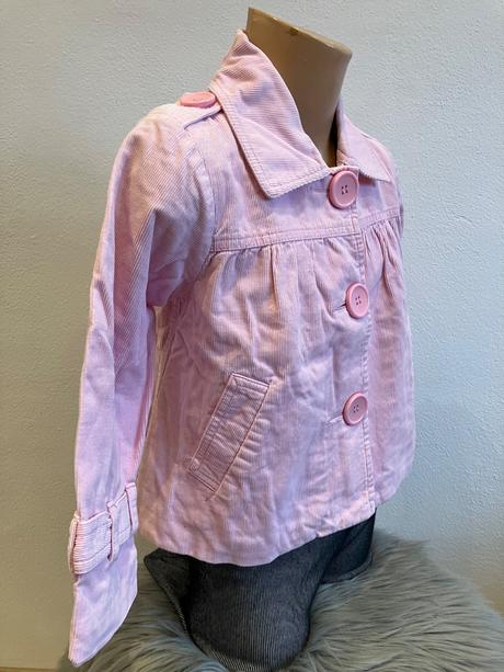 Dievčenský menčestrový kabát tenký h&m (4-5 r.), h&m,110