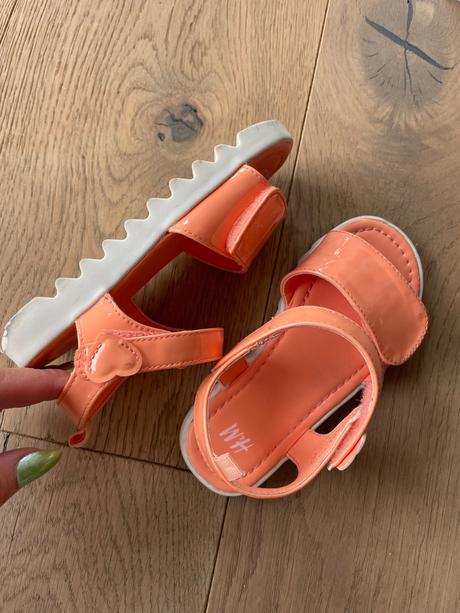 Oranzove sandalky, h&m,26