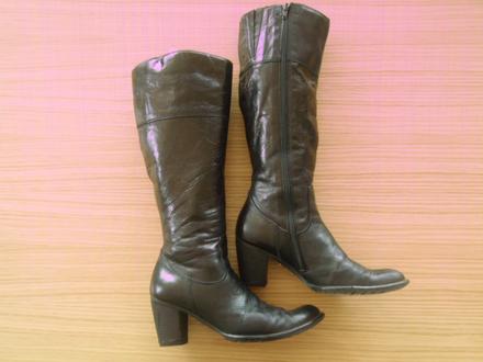 Kožené vysoké čižmy, 37