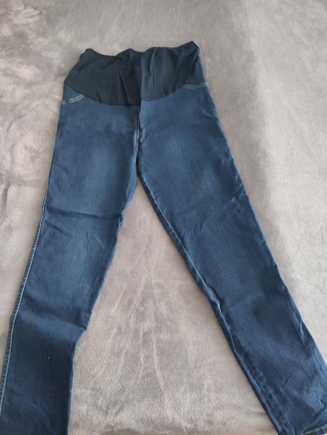 Tmavomodre tehotenske nohavice, xxxl