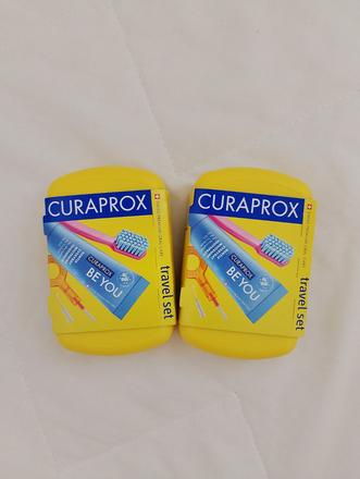 Curaprox travel set žltý 2x,
