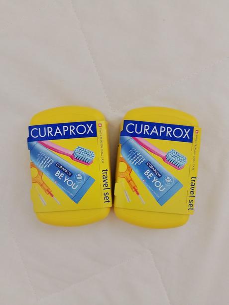 Curaprox travel set žltý 2x,