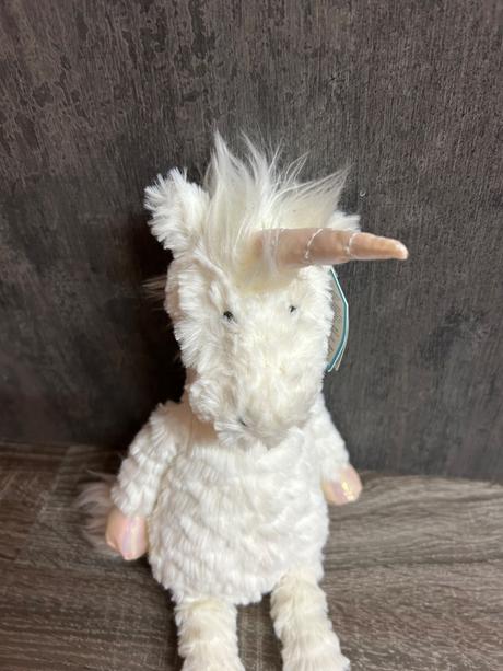 Jellycat jednorožec kremovy 33cm,