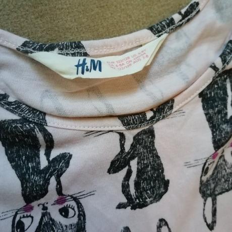 Letné šaty so zajačikmi  h&m c122cm, h&m,122