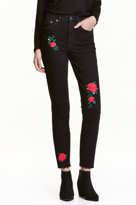 Rifle vysoký pás, h&m,36