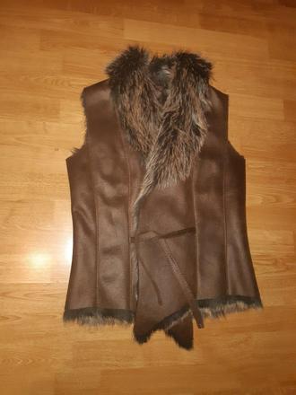 Vesta s kožusinkou, m