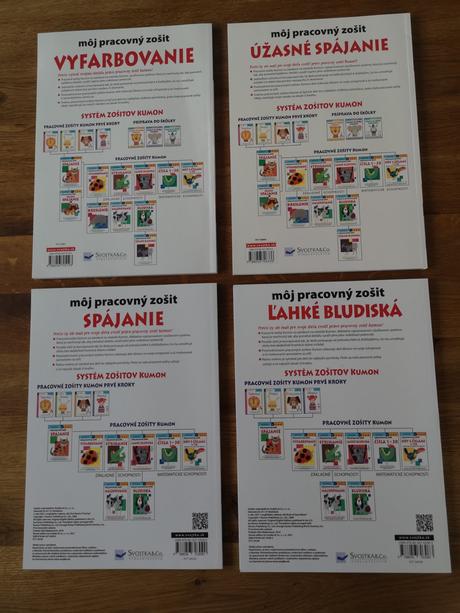 Montessori pracovné zošity kumon súprava, 