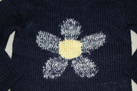 Novy, 98 pulovrik s kvietkom,2-3 r., f&f,98